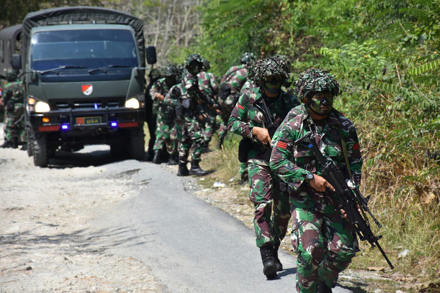Latihan Uji Siap Tempur (UST) Tingkat Kompi Yonif 410/Alugoro 